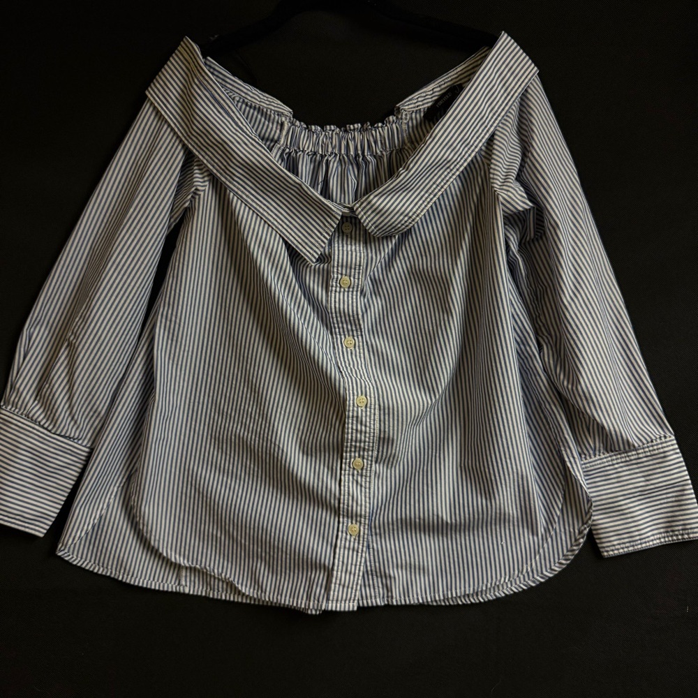 Striped Off-Shoulder Blouse